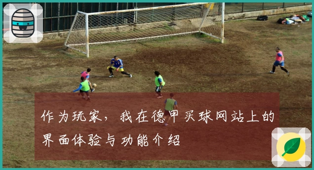 作为玩家，我在德甲买球网站上的界面体验与功能介绍